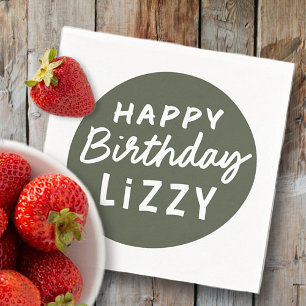 Eenvoudige, moderne, niet-fotografeerdaggroet servet