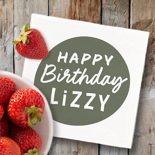 Eenvoudige, moderne, niet-fotografeerdaggroet servet