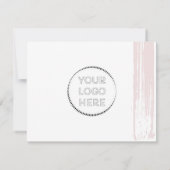 Eenvoudige moderne online winkel Aanschaf voor kle Bedankkaart (Achterkant)