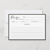 Eenvoudige, moderne ontvangstkaart (Voorkant)