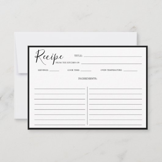 Eenvoudige, moderne ontvangstkaart (Voorkant)