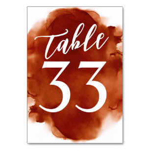 Eenvoudige, moderne, Oranje Waterverf Kaart