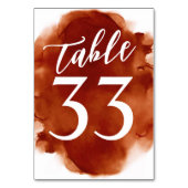 Eenvoudige, moderne, Oranje Waterverf Kaart (Achterkant)