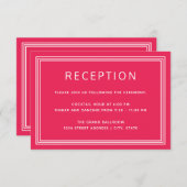 Eenvoudige, moderne, oude koraalroze Kaart (Voorkant / Achterkant)