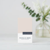 Eenvoudige moderne pastel geometrische afsprakenkaartje (Staand voorkant)