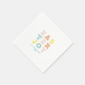 Eenvoudige moderne Pastel Pasen Servet (Hoek)