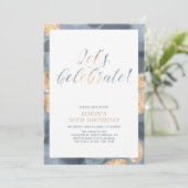 Eenvoudige moderne patroonvolwassen geboortedag kaart (Staand voorkant)