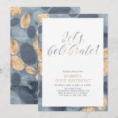 Eenvoudige moderne patroonvolwassen geboortedag kaart (Voorkant / Achterkant)