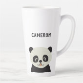 Eenvoudige, moderne persoonlijke cartoon van Cute  Latte Mok (Rechts)