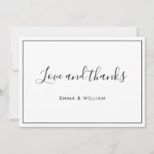 Eenvoudige Moderne Persoonlijke Dankkaart Rechthoe Bedankkaart (Voorkant)