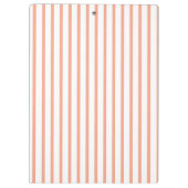 Eenvoudige moderne perzik streep klembord (Achterkant)