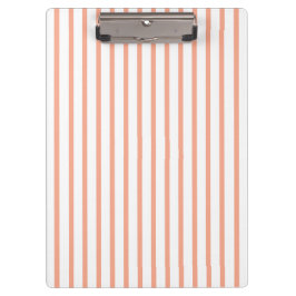 Eenvoudige moderne perzik streep klembord