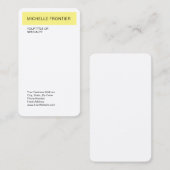 Eenvoudige moderne platte minimalistische zijde visitekaartje (Voorkant / Achterkant)
