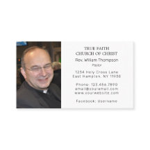 Eenvoudige moderne predikant Foto religieuze kerk