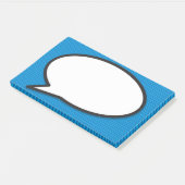 Eenvoudige Moderne Pret Speech Bubble Stripboek Post-it® Notes (Schuin)