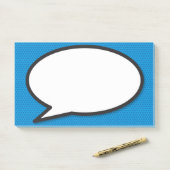 Eenvoudige Moderne Pret Speech Bubble Stripboek Post-it® Notes (Op bureau)