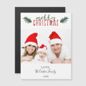 Eenvoudige moderne prettige waterverf voor kerstmi (Voorkant / Achterkant)