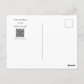 Eenvoudige Moderne Printbare Bewaar De Datum Briefkaart (Achterkant)