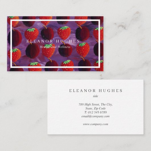 Eenvoudige moderne professional visitekaartje (Voorkant / Achterkant)