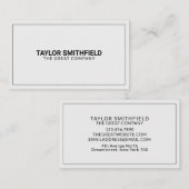 Eenvoudige moderne professional visitekaartje (Voorkant / Achterkant)