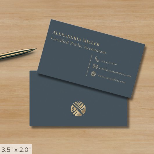 Eenvoudige moderne professional visitekaartje