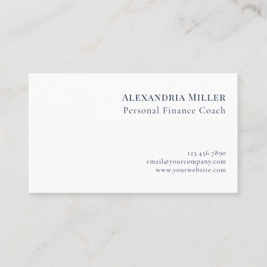 Eenvoudige moderne professional visitekaartje (Voorkant)