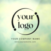 Eenvoudige moderne professionele bedrijfslogo raamsticker (Vel 3)