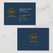 Eenvoudige moderne professionele donkere kleur toe visitekaartje (Voorkant / Achterkant)