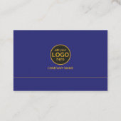 Eenvoudige moderne professionele donkere kleur toe visitekaartje (Achterkant)