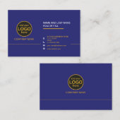 Eenvoudige moderne professionele donkere kleur toe visitekaartje (Voorkant / Achterkant)