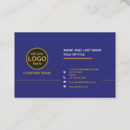 Eenvoudige moderne professionele donkere kleur toe visitekaartje