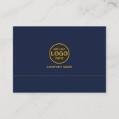 Eenvoudige moderne professionele donkere kleur toe visitekaartje (Achterkant)