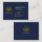 Eenvoudige moderne professionele donkere kleur toe visitekaartje (Voorkant / Achterkant)
