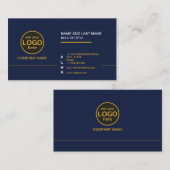 Eenvoudige moderne professionele donkere kleur toe visitekaartje (Voorkant / Achterkant)