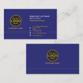 Eenvoudige moderne professionele donkere kleur toe visitekaartje (Voorkant / Achterkant)