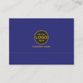 Eenvoudige moderne professionele donkere kleur toe visitekaartje (Achterkant)