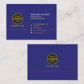Eenvoudige moderne professionele donkere kleur toe visitekaartje (Voorkant / Achterkant)