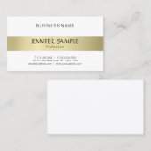 Eenvoudige, moderne, professionele, elegante Gold  Visitekaartje (Voorkant / Achterkant)