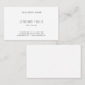 Eenvoudige, moderne, professionele, elegante Sjabl Visitekaartje (Voorkant / Achterkant)