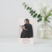 Eenvoudige, moderne, professionele foto visitekaartje (Staand voorkant)