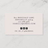 Eenvoudige, moderne, professionele foto visitekaartje (Achterkant)