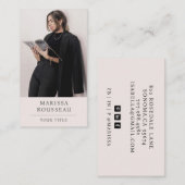 Eenvoudige, moderne, professionele foto visitekaartje (Voorkant / Achterkant)