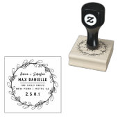 Eenvoudige moderne professionele gedurfde botanisc rubberstempel (Gestempeld)