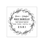 Eenvoudige moderne professionele gedurfde botanisc rubberstempel (Afrduk)