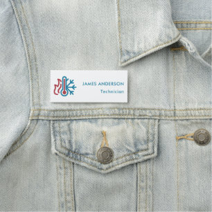 Eenvoudige, moderne, professionele HVAC-Wisselstro Naamplaatje