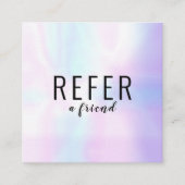 Eenvoudige moderne professionele iriserende aanbevelingskaartje (Voorkant)