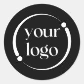 Eenvoudige moderne professionele Logo Ronde Sticker (Voorkant)