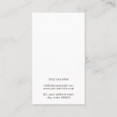 Eenvoudige moderne professionele minimalistische d visitekaartje (Achterkant)