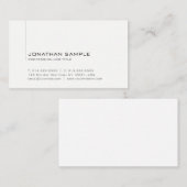 , eenvoudige, moderne professionele Sjabloon Visitekaartje (Voorkant / Achterkant)
