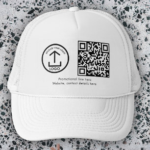 Eenvoudige moderne professionele zakelijke Logo QR Trucker Pet